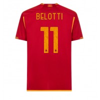 Camiseta AS Roma Andrea Belotti #11 Primera Equipación Replica 2023-24 mangas cortas